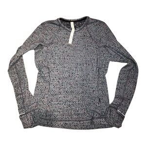 Women's Lululemon Runderful Long-Sleeve Active Top - Pink/Gray